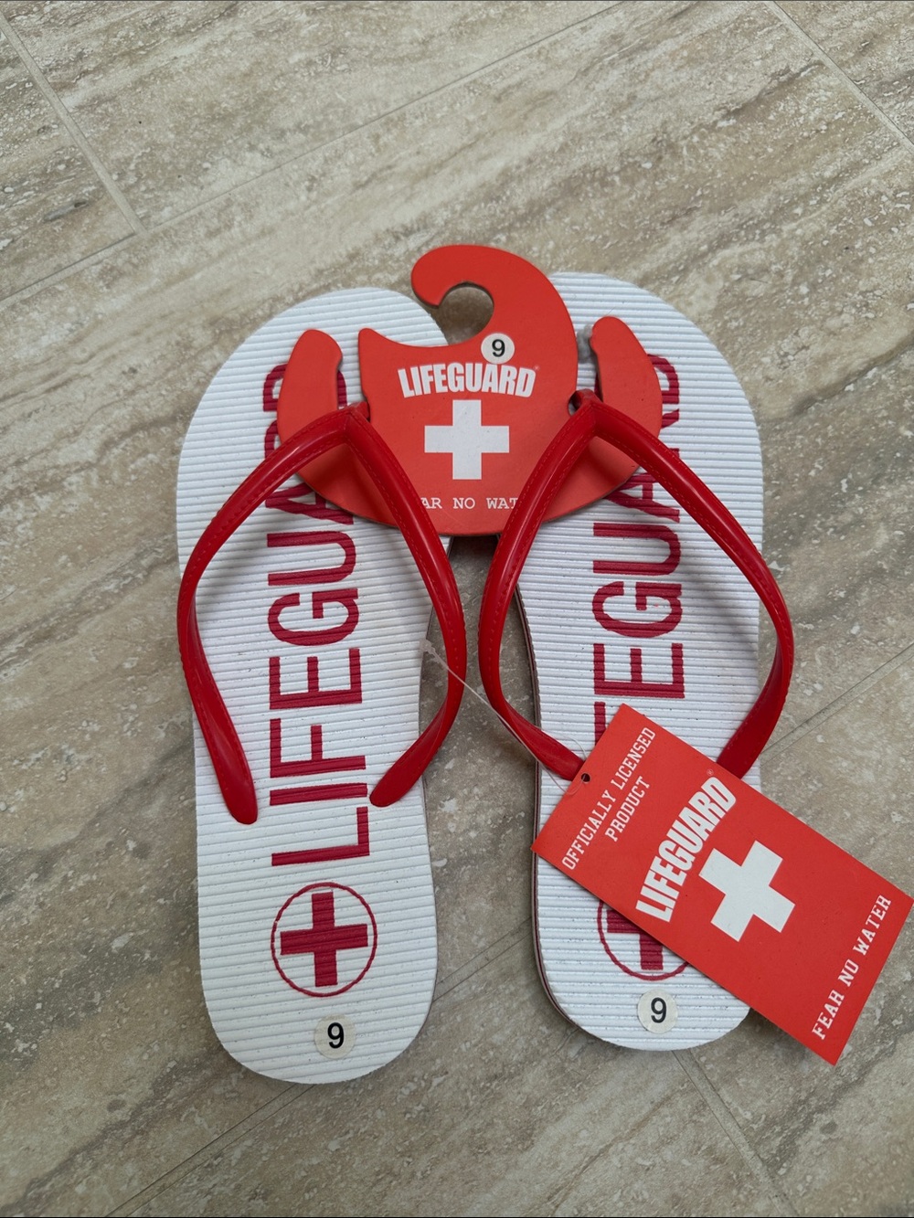 Lifeguard Women's Red Flip Flop Sandals